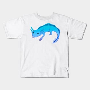 Axolotl Blue Kids T-Shirt